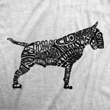 Bull Terrier Body of Words T-Shirt | Black Logo - BombBullie  - 5